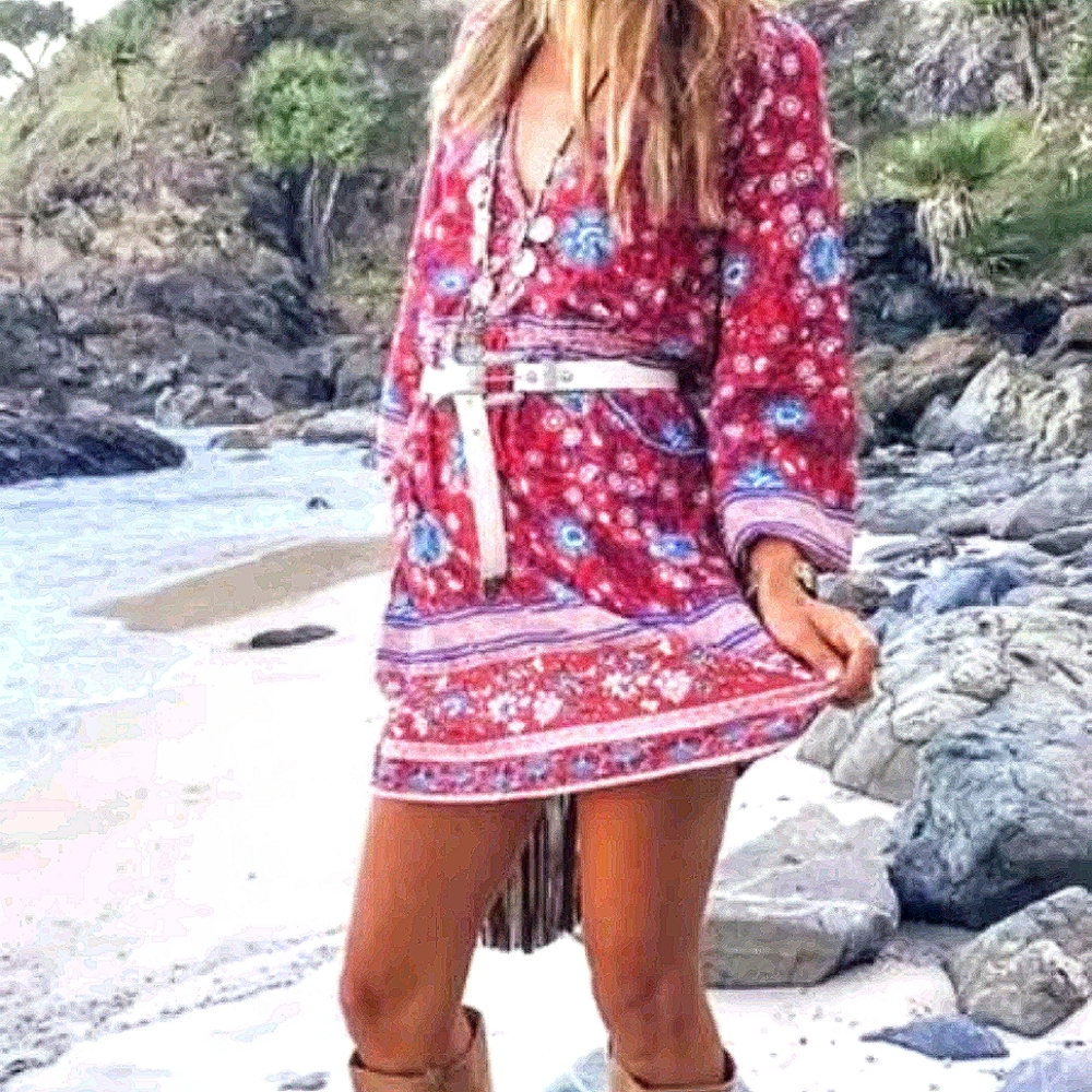 Spell & the Gypsy Folktown Playdress (wine M)